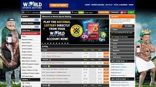 
                            2. World Sports Betting - SA's Premier Sports Betting Site