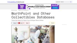 
                            8. WorthPoint and Other Collectibles Databases - liveabout.com