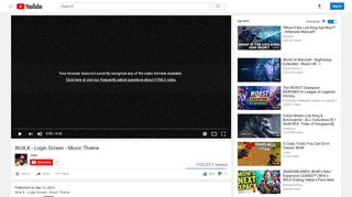 
                            3. WotLK - Login Screen - Music Theme - YouTube