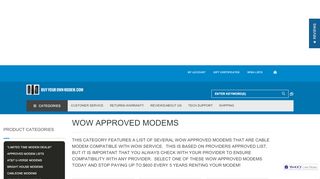 
                            8. WOW APPROVED MODEMS - buyyourownmodem.com