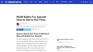 
                            9. WoW Battle For Azeroth How to Get to Kul Tiras - Twinfinite