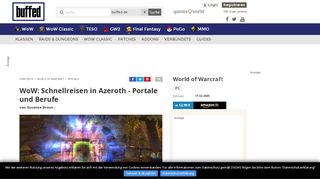 
                            8. WoW: Schnellreisen in Azeroth - Portale und Berufe - Buffed