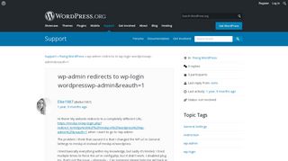 
                            3. wp-admin redirects to wp-login wordpresswp-admin&reauth=1 ...