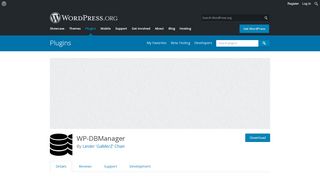 
                            8. WP-DBManager – WordPress plugin | WordPress.org