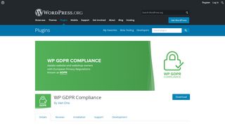 
                            8. WP GDPR Compliance – WordPress plugin | WordPress.org