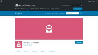 
                            7. WP Job Manager – WordPress plugin | WordPress.org