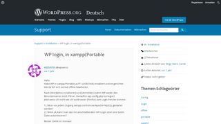 
                            6. WP login, in xampp(Portable | WordPress.org