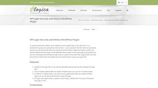 
                            6. WP Login Security and History WordPress Plugin - Clogica