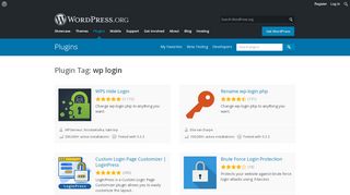 
                            2. wp login ? WordPress Plugins - WordPress.org