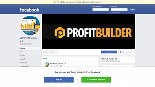 
                            8. WP Profit Builder 2.0 - Home | Facebook