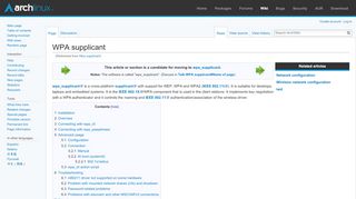 
                            9. WPA supplicant - ArchWiki - wiki.archlinux.org