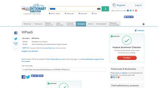 
                            2. WPaaS - What does WPaaS stand for? The Free Dictionary