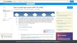 
                            7. wpf - How to create login screen UWP, C#, XAML - Stack ...