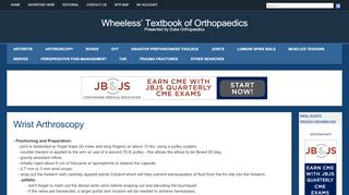 
                            2. Wrist Arthroscopy - Wheeless' Textbook of Orthopaedics