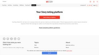 
                            3. Write on Mystory | YourStory.com
