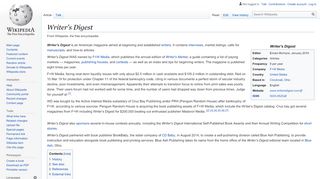 
                            8. Writer's Digest - Wikipedia