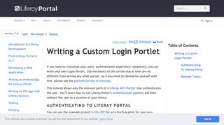 
                            6. Writing a Custom Login Portlet - Liferay 7.0 - Liferay ...