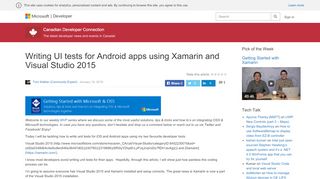 
                            2. Writing UI tests for Android apps using Xamarin and Visual ...