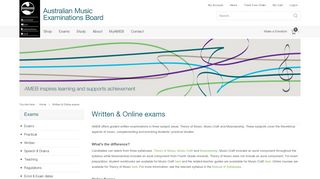 
                            7. Written & Online exams - AMEB