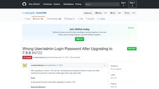 
                            5. Wrong User/admin Login Password After Upgrading to 7.9.8 ...