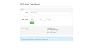 
                            3. WRS Health Patient Portal - Login