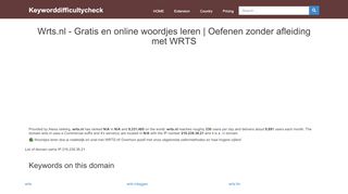 
                            8. Wrts.nl - Gratis en online woordjes leren | Oefenen zonder ...