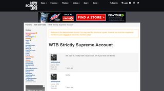 
                            4. WTB Strictly Supreme Account - Sell and Trade ...