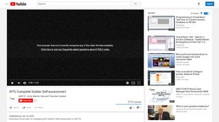 
                            4. WTU Complete Soldier Self-assessment - YouTube