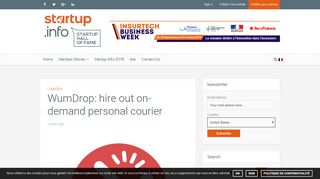 
                            2. WumDrop: hire out on-demand personal courier - Startup.info