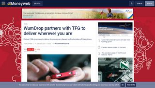 
                            5. WumDrop partners with TFG to deliver wherever you are - Moneyweb