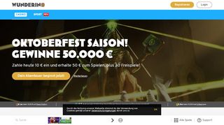 
                            11. Wunderino - Deutschlands Online Casino | Spielautomaten