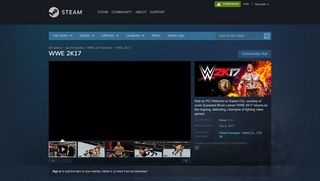 
                            7. WWE 2K17 on Steam