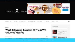 
                            8. WWE Releasing 'Masters Of The WWE Universe' Figures - Nerd ...