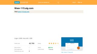 
                            6. Www-115.aig.com: Login | GIWL from AIG - B2B