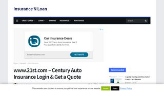 
                            11. www.21st.com - Century Auto Insurance Login & Get a Quote