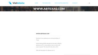 
                            6. www.abtexas.com - American Bank of Texas