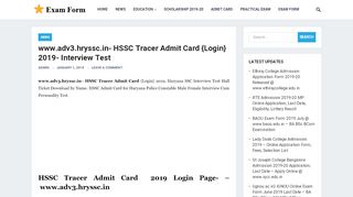 
                            9. www.adv3.hryssc.in- HSSC Tracer Admit Card …