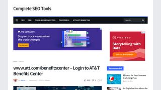 
                            3. www.att.com/benefitscenter - Login to AT&T Benefits Center