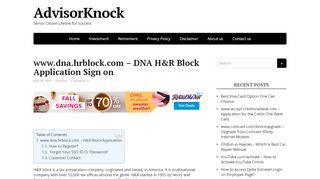 
                            3. www.dna.hrblock.com – DNA H&R Block …