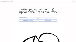 
                            9. www.epay.apria.com - Sign Up for Apria Health eDelivery