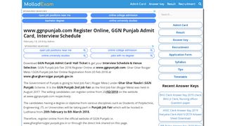 
                            3. www.ggnpunjab.com Registration GGN Punjab Ludhiana Rojgar ...