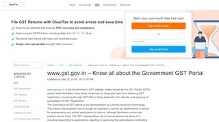 
                            4. www.gst.gov.in : Government Website for GST Portal Login ...