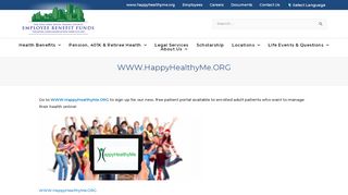 
                            2. WWW.HappyHealthyMe.ORG | Employee Benefit Funds