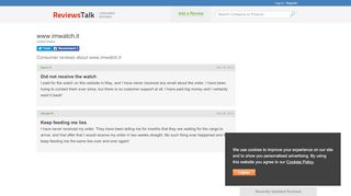 
                            8. www.imwatch.it Complaints, Reviews, & Information
