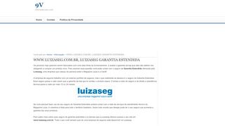 
                            8. WWW.LUIZASEG.COM.BR, LUIZASEG GARANTIA ESTENDIDA