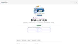 
                            3. www.Lunaleseprofi.de - Luna-Leseprofi.de - Startseite