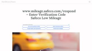 
                            6. www.mileage.safeco.com/respond - Enter …
