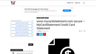 
                            2. www.mycardstatement.com secure – MyCardStatement Credit Card ...