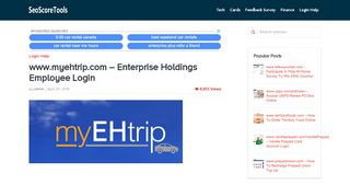 
                            3. www.myehtrip.com - Enterprise Holdings Employee Login ...