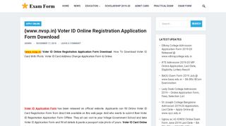 
                            11. {www.nvsp.in} Voter ID Online Registration Application ...